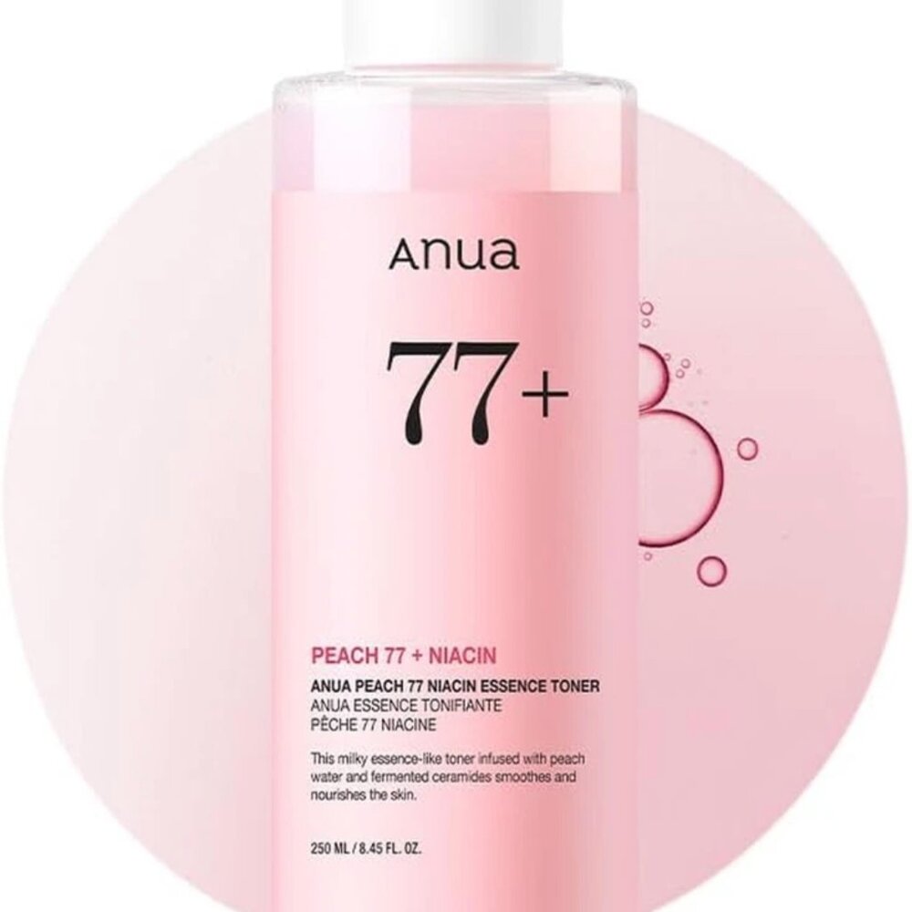 ANUA PEACH 77 + NIACIN ESSENCE TONER SKINCARE KOREAN 250 ML.  8.45 fl Oz